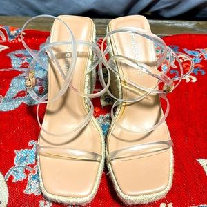 Madden girl tan wedge sandals